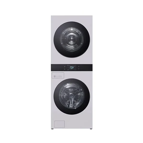 [LG] 트롬 AI 오브제컬렉션 워시타워 25kg+25kg 네이처크림그레이 (WA2525MMZF)